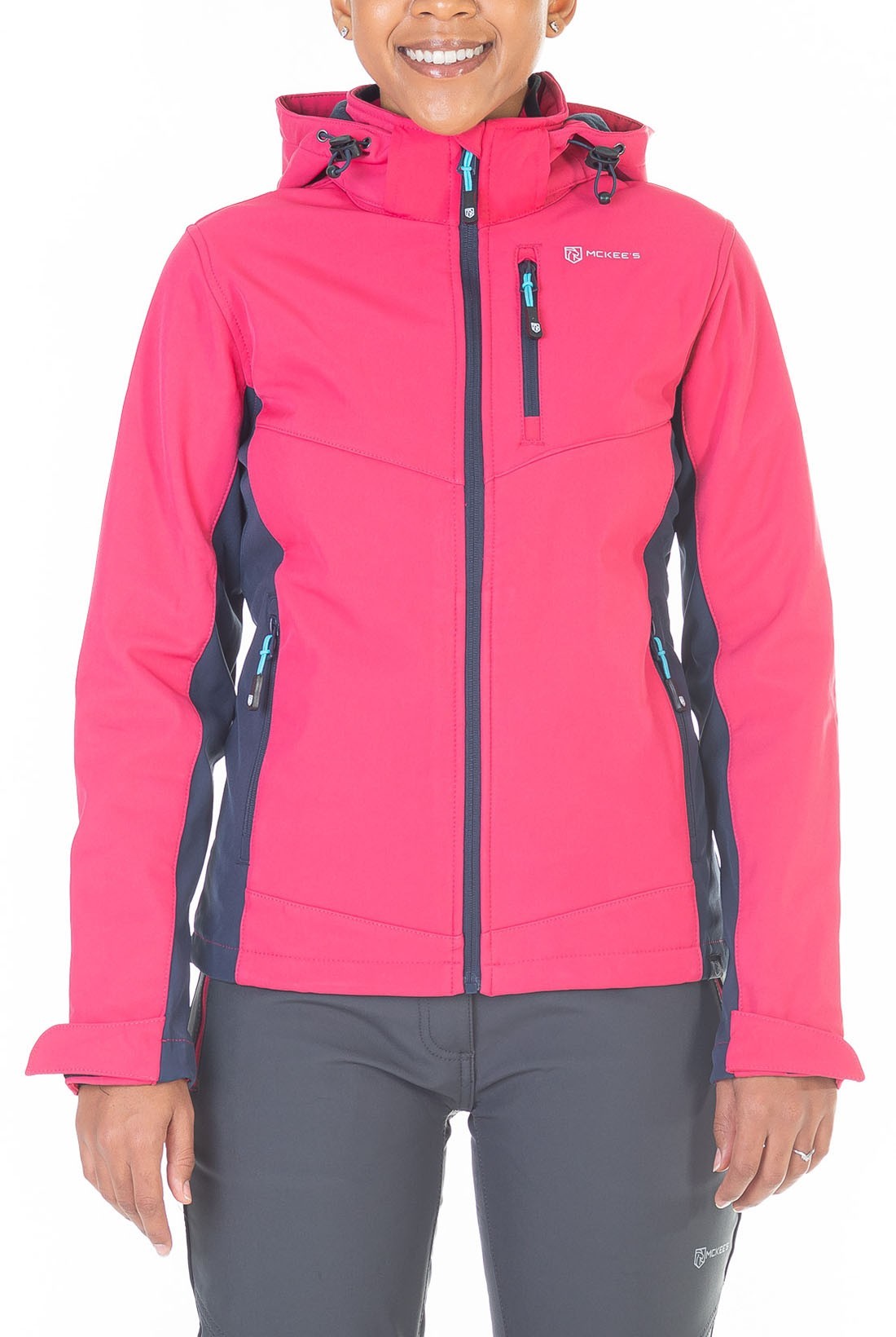 BEAVER WOMEN BICOLOR SOFT SHELL JACKET