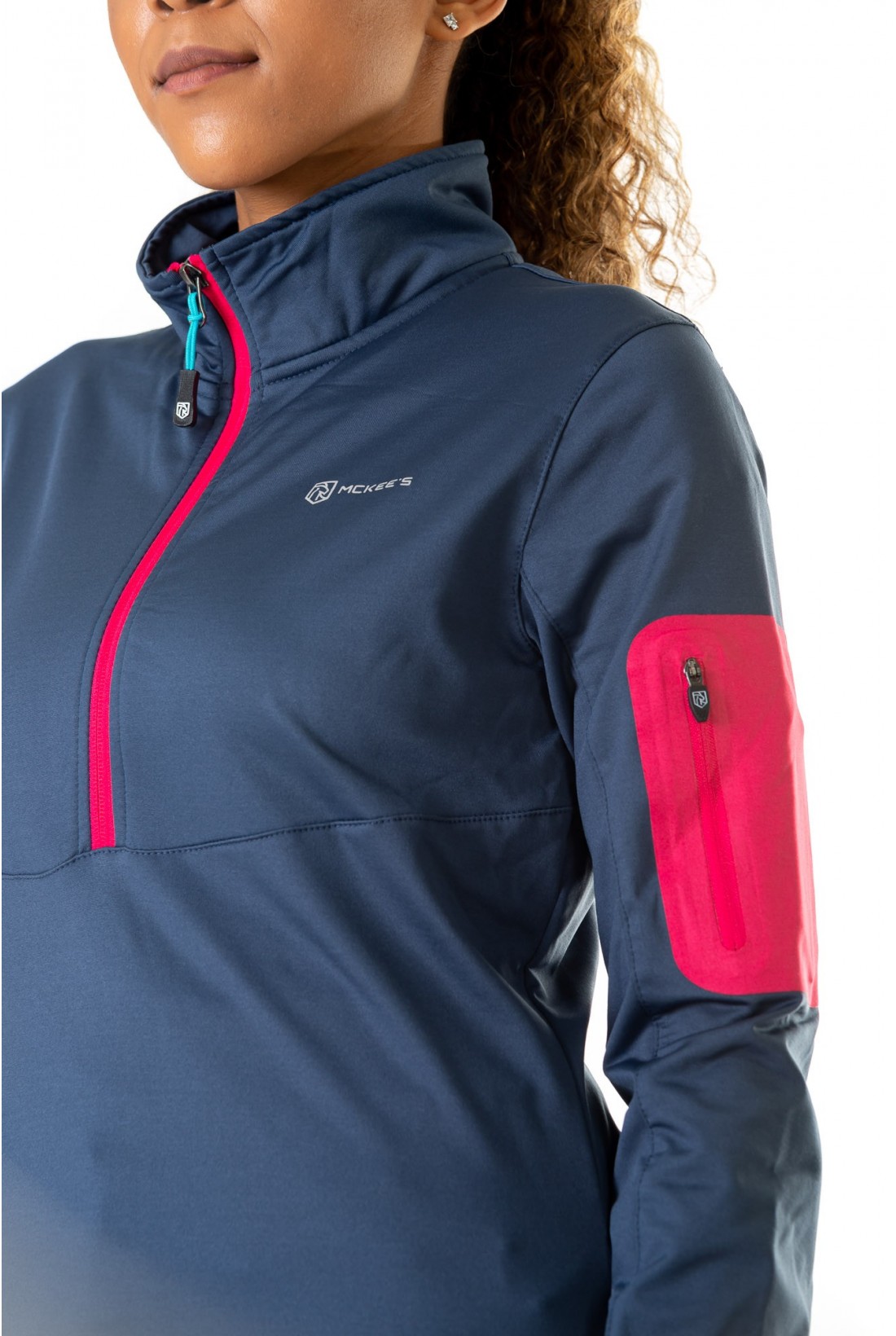 Ladies half best sale zip waterproof jacket