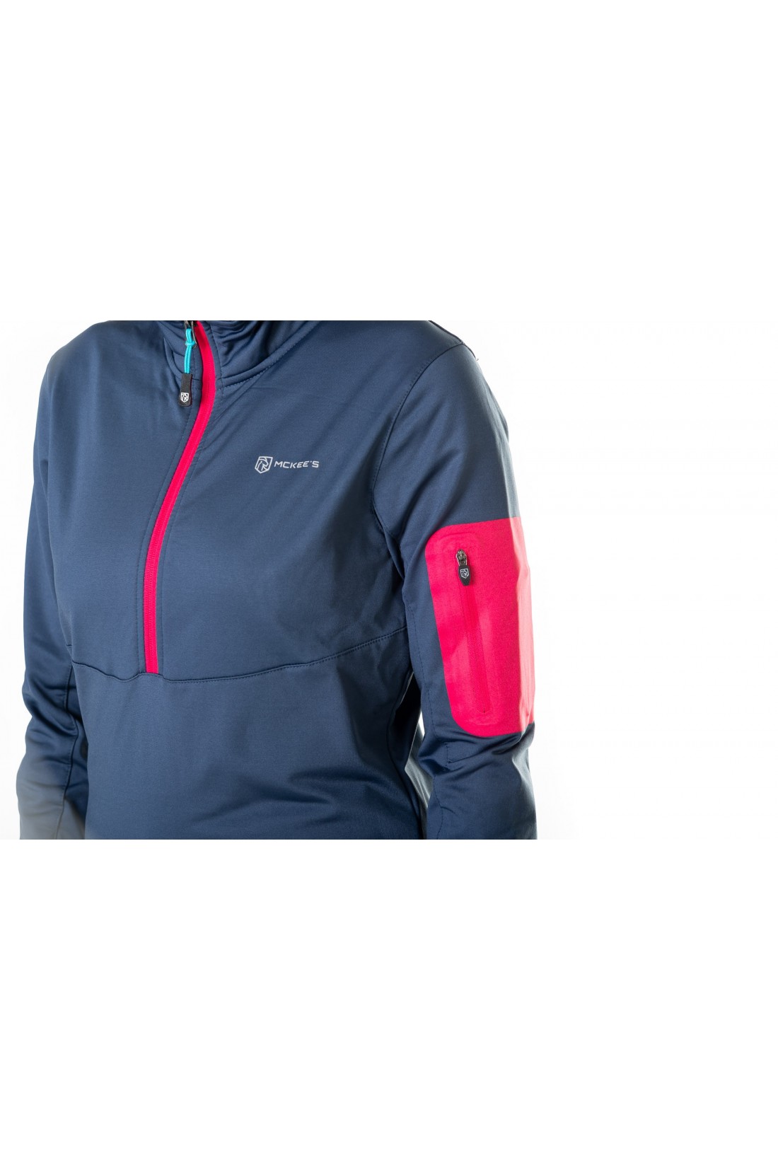 Ladies half zip waterproof jacket hot sale